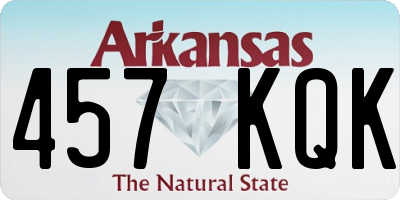 AR license plate 457KQK
