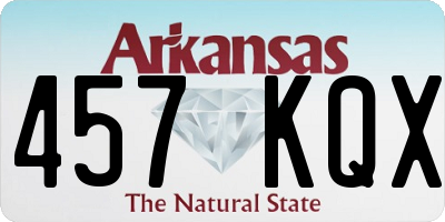 AR license plate 457KQX