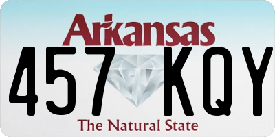AR license plate 457KQY