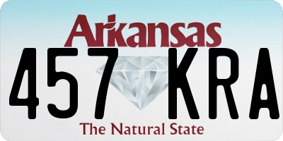 AR license plate 457KRA