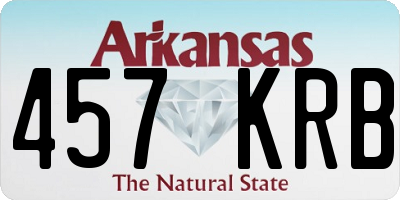AR license plate 457KRB