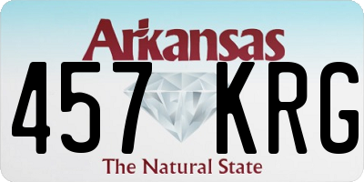 AR license plate 457KRG