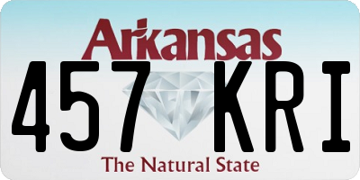AR license plate 457KRI