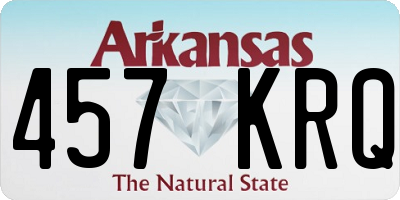 AR license plate 457KRQ