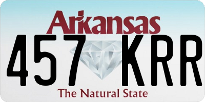 AR license plate 457KRR