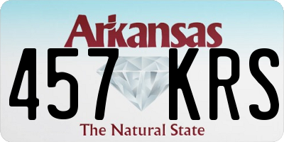 AR license plate 457KRS