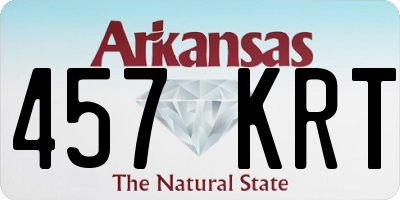 AR license plate 457KRT
