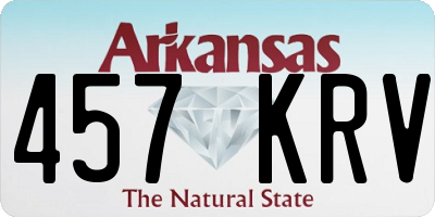 AR license plate 457KRV