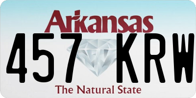 AR license plate 457KRW