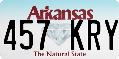AR license plate 457KRY