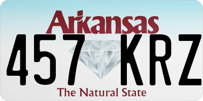 AR license plate 457KRZ