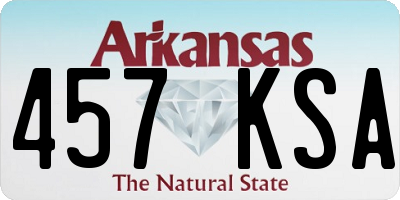 AR license plate 457KSA