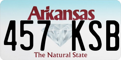 AR license plate 457KSB