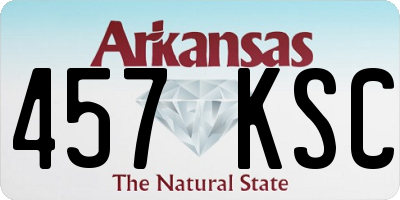 AR license plate 457KSC