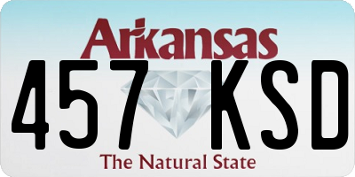 AR license plate 457KSD