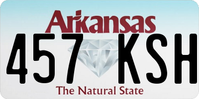 AR license plate 457KSH