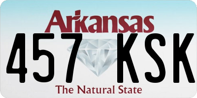 AR license plate 457KSK