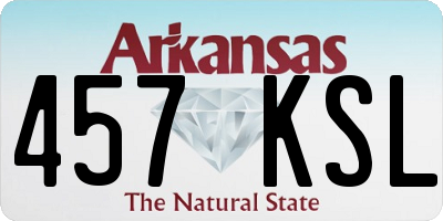 AR license plate 457KSL
