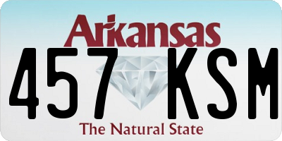 AR license plate 457KSM