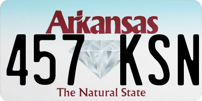 AR license plate 457KSN