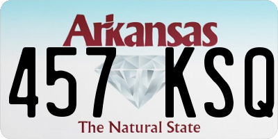 AR license plate 457KSQ