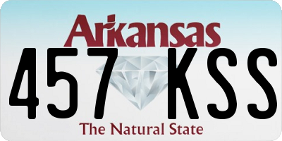 AR license plate 457KSS