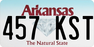 AR license plate 457KST