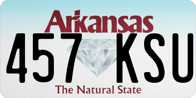 AR license plate 457KSU