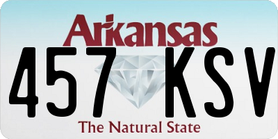 AR license plate 457KSV