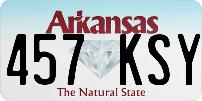 AR license plate 457KSY