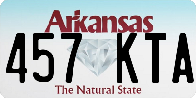 AR license plate 457KTA