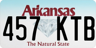 AR license plate 457KTB