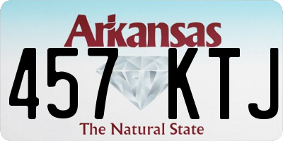 AR license plate 457KTJ