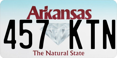 AR license plate 457KTN