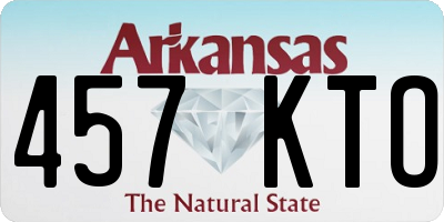 AR license plate 457KTO