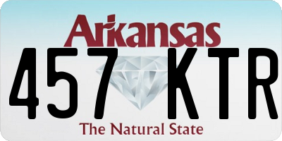 AR license plate 457KTR