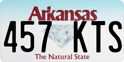 AR license plate 457KTS