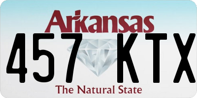 AR license plate 457KTX