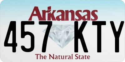 AR license plate 457KTY