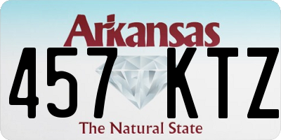 AR license plate 457KTZ