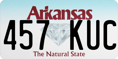 AR license plate 457KUC