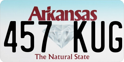 AR license plate 457KUG