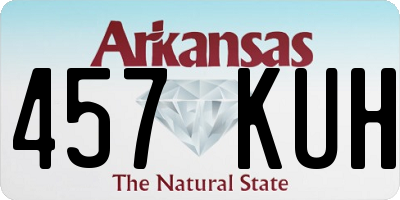 AR license plate 457KUH