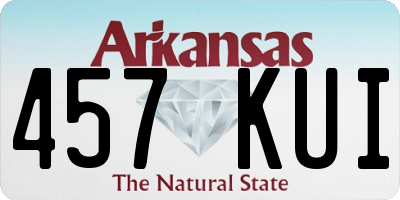 AR license plate 457KUI
