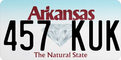 AR license plate 457KUK