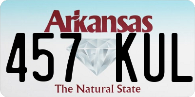 AR license plate 457KUL