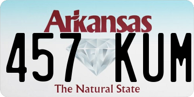 AR license plate 457KUM