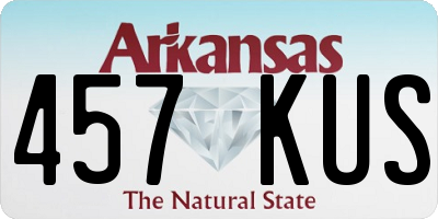 AR license plate 457KUS