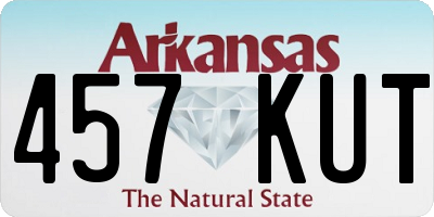 AR license plate 457KUT