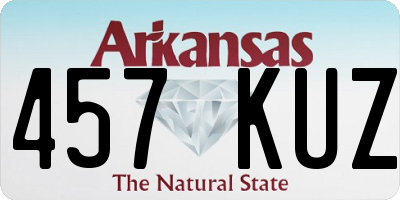 AR license plate 457KUZ